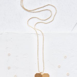 LONG ORIGAMI HEART NECKLACE