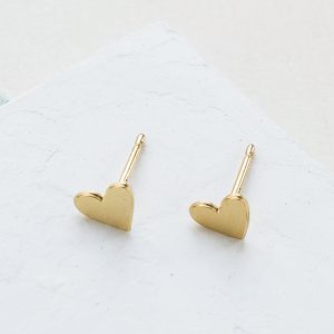 TINY HEART EARRINGS