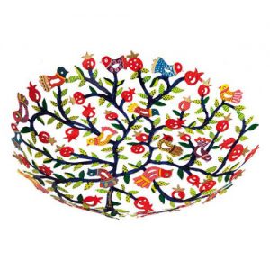 Bowl - Laser Cut + Hand Painted - Pomegranates