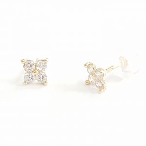 14K gold stud earrings