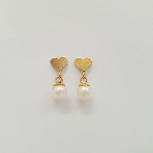 14K gold stud earrings