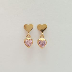 14K gold stud earrings